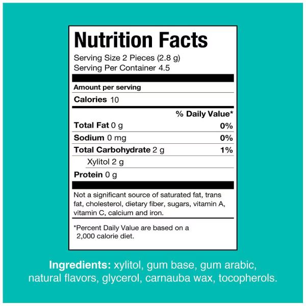 PUR Gum Wintergreen Chewing Gum - 9 Pieces