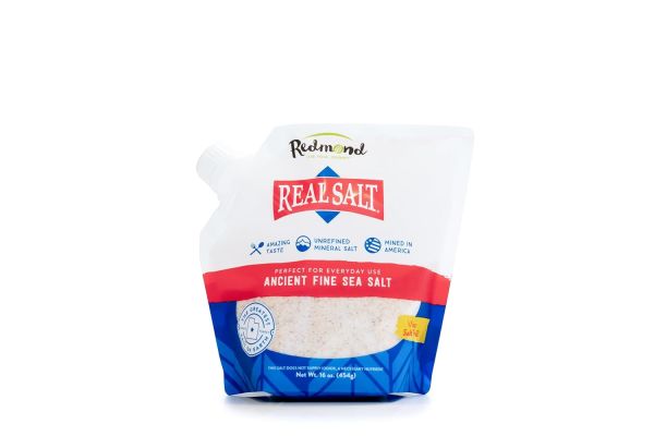 Redmond Real Salt Ancient Sea Salt, Fine Refill Pouch - 16 oz