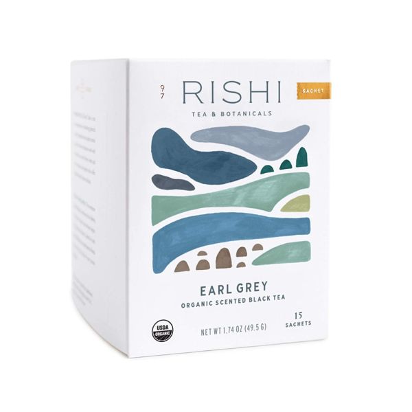Rishi Tea Organic Earl Grey Black Tea - 15 Sachets