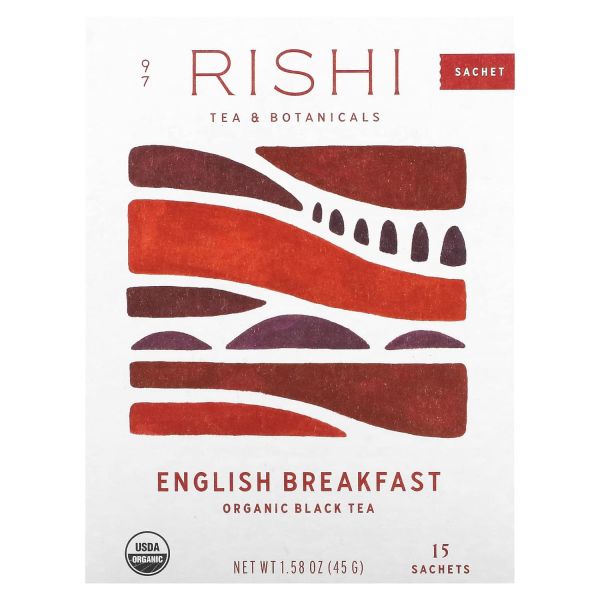 Rishi Tea Organic English Breakfast Black Tea - 15 Sachets