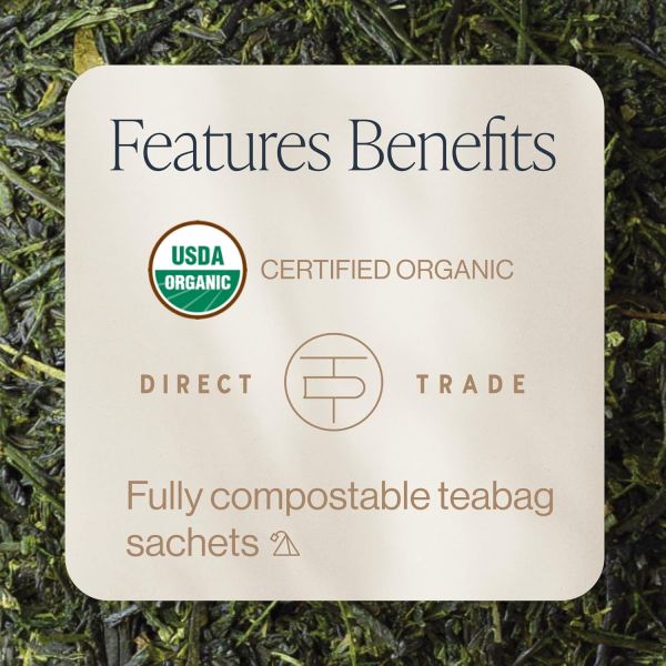 Rishi Tea Organic Sencha Green Tea - 15 Tea Bags