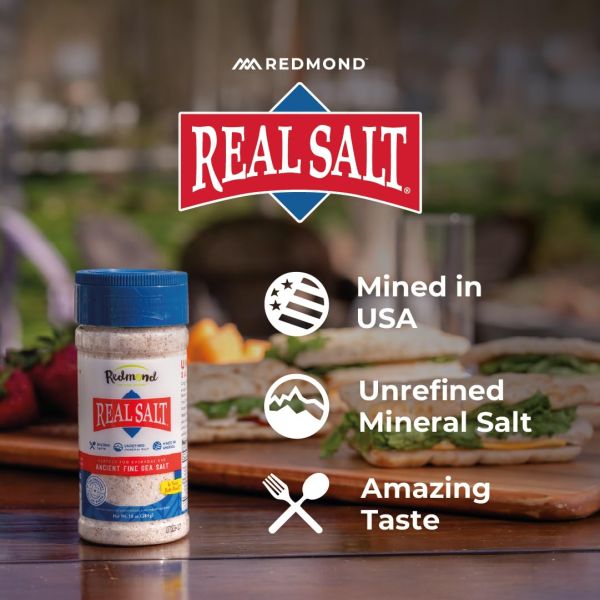 Redmond Real Salt Ancient Sea Salt, Fine - 10 oz