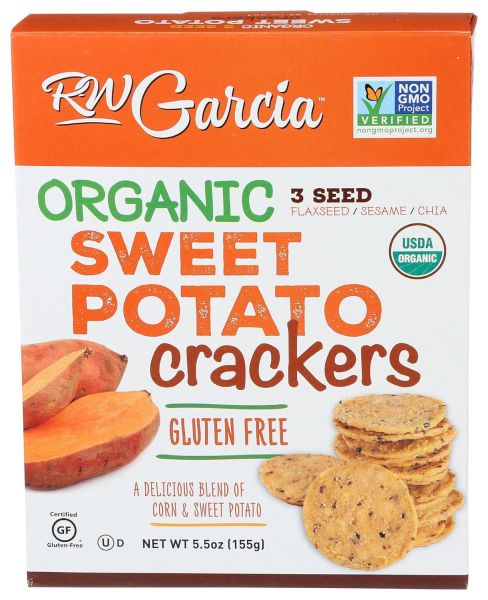 R.W. Garcia Organic Sweet Potato Crackers - 5.5 oz