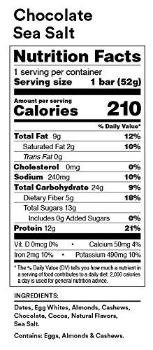 RXBAR Protein Bars, Chocolate Sea Salt - 18.3 oz Box