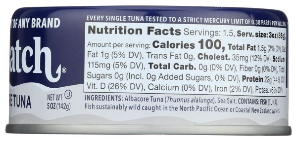 Safe Catch Wild Albacore Tuna - 5 oz