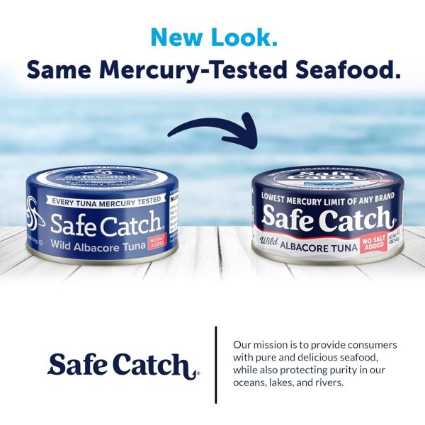Safe Catch Wild Albacore Tuna, No Salt Added - 5 oz