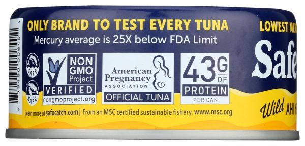 Safe Catch Ahi Wild Yellowfin Canned Tuna - 5 oz