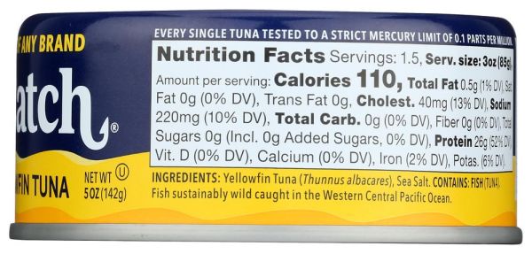 Safe Catch Ahi Wild Yellowfin Canned Tuna - 5 oz
