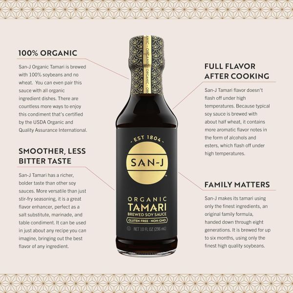 San-J Organic Gluten Free Tamari Soy Sauce - 10 fl oz
