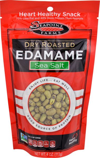 Seapoint Farms Dry Roasted Edamame, Lightly Salted - 4 oz