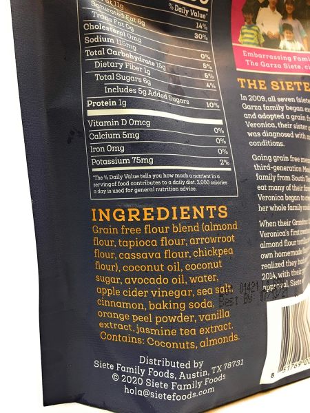 Siete Shortbread Cookies - 4.5 oz