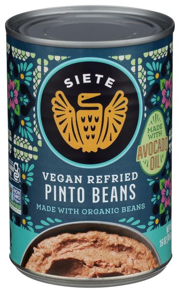 Siete Vegan Refried Pinto Beans with Avocado Oil - 16 oz