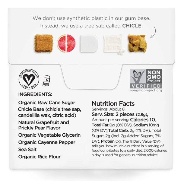 Simply Natural Chewing Gum, Cleanse - 15 Pieces