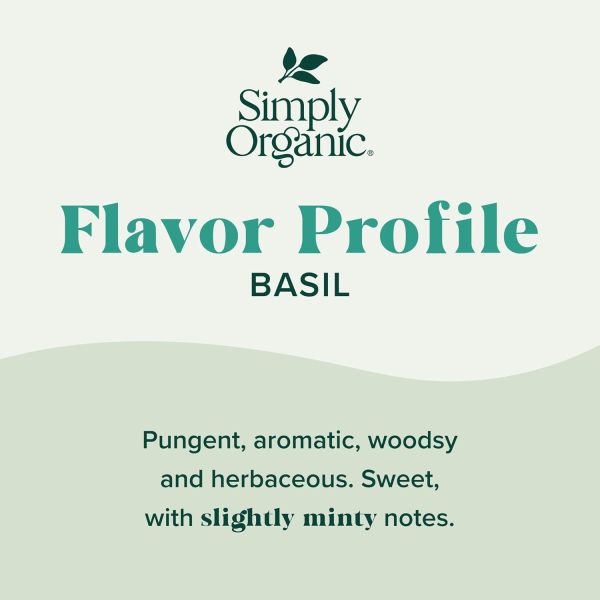Simply Organic Basil - 0.54 oz