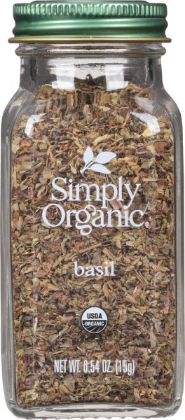 Simply Organic Basil - 0.54 oz
