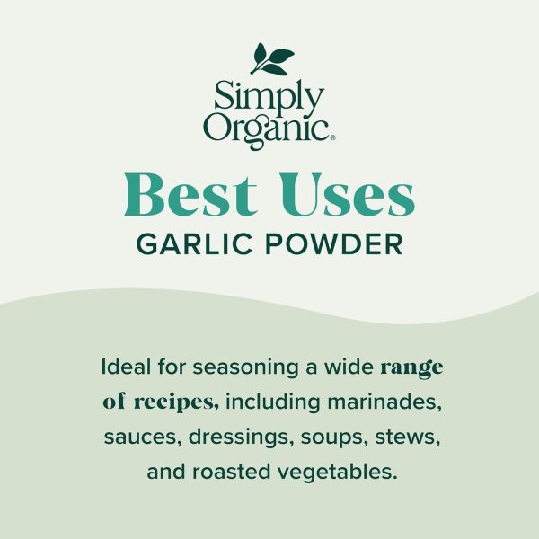 Simply Organic Garlic Powder - 3.64 oz