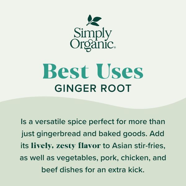 Simply Organic Ginger, Ground - 1.64 oz