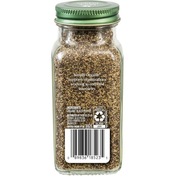 Simply Organic Black Pepper - 2.31 oz