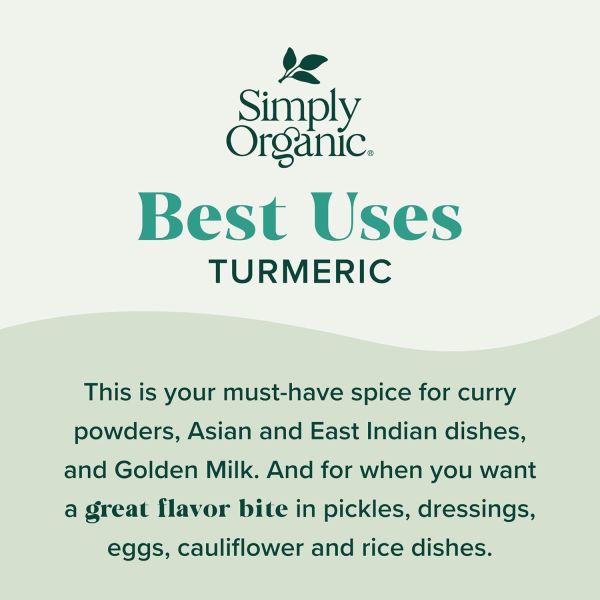 Simply Organic Turmeric - 2.38 oz