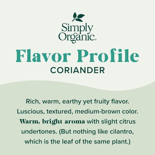 Simply Organic Coriander - 2.29 oz