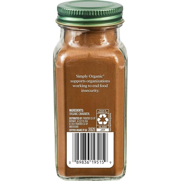 Simply Organic Ceylon Cinnamon, Ground - 2.08 oz