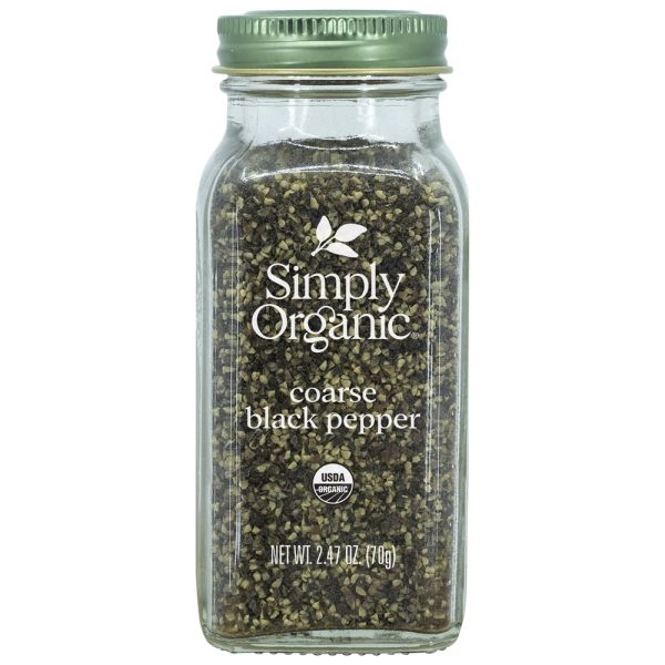 Simply Organic Coarse Grind Black Pepper - 2.47 oz