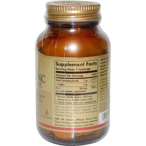 Solgar Flavo-Zinc Lemon Lime 50 Lozenges