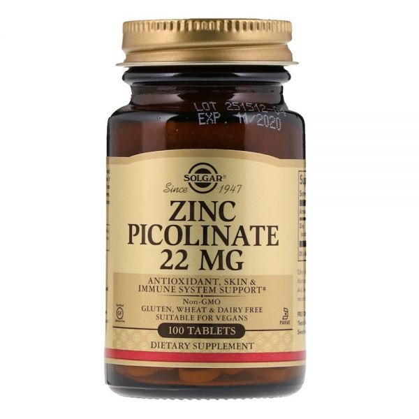 Sequel antenne Personligt Solgar Zinc Picolinate 100 Tablets - Organic Basic Food