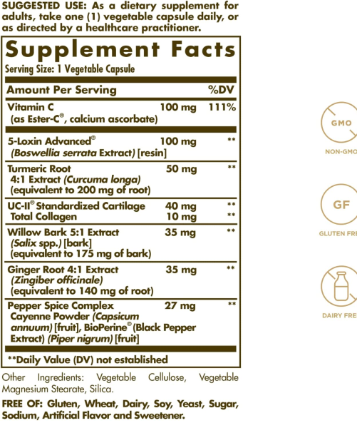 Solgar No. 7 Advanced Joint Support Complex - 90 Vegetable Capsules