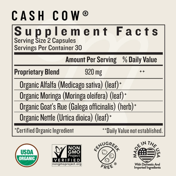 Legendairy Milk Cash Cow, 60 Vegan Capsules