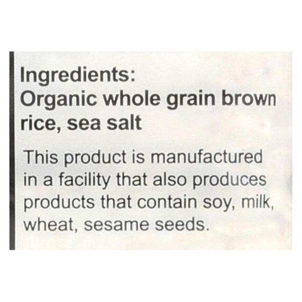 Suzie's Thin Puffed Cakes, Gluten Free Brown Rice Lightly Salted - 4.9 oz