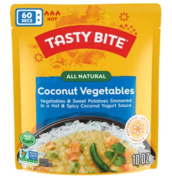 Tasty Bite Gluten Free Non-GMO Coconut Vegetables - 10 oz