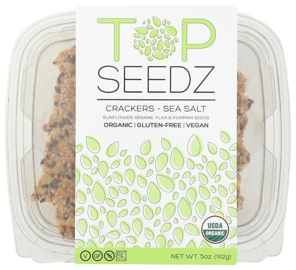 Top Seedz Sea Salt Gluten Free Crackers - 5 oz