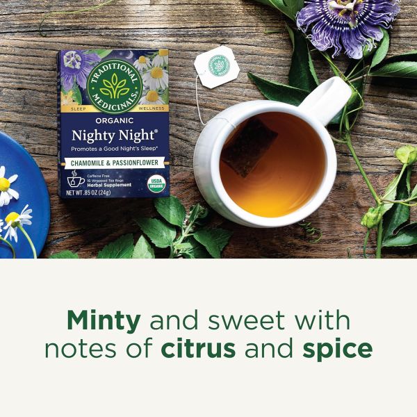 Traditional Medicinals Organic Nighty Night Herbal Tea - 16 Tea Bags