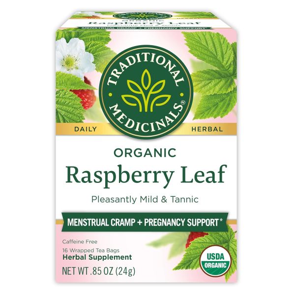 Traditional Medicinals Organic Raspberry Leaf Herbal Tea - 16 Tea Bags