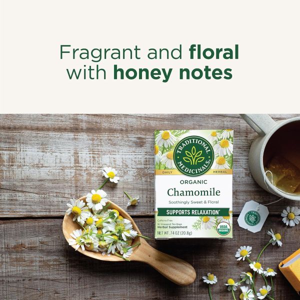 Traditional Medicinals Organic Chamomile Herbal Tea - 16 Tea Bags