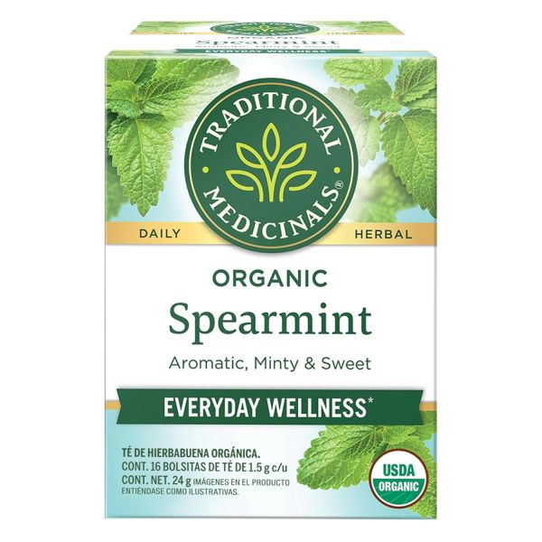 Traditional Medicinals Organic Spearmint Herbal Tea - 16 Tea Bags