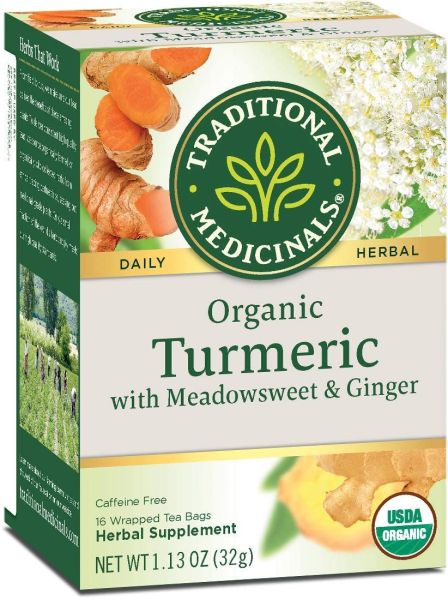 Traditional Medicinals Organic Turmeric & Ginger Herbal Tea - 16 Tea Bags