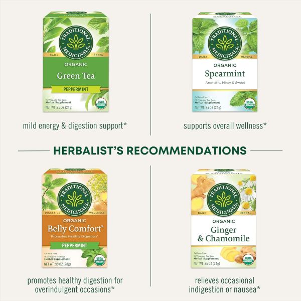 Traditional Medicinals Organic Probiotic Triple Mint Tea - 16 Tea Bags