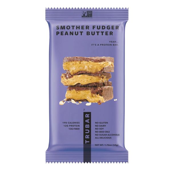 TRUBAR Vegan Protein Bar, Smother Fudger Peanut Butter