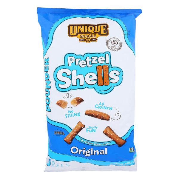 Unique Snacks Original Pretzel Shells - 10 oz