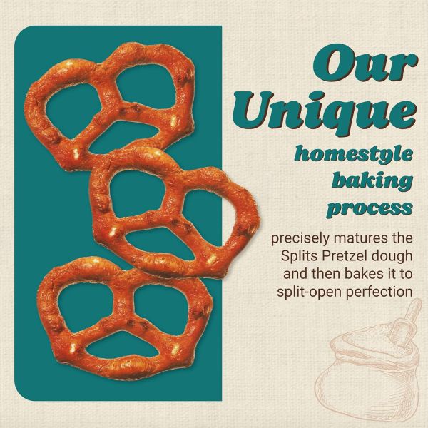 Unique Snacks Unsalted Pretzel Splits