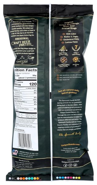 Unique Sourdough Craft Beer Pretzel Rings - 11 oz