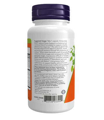 NOW Adrenal Stress Support - 90 Veg Capsules