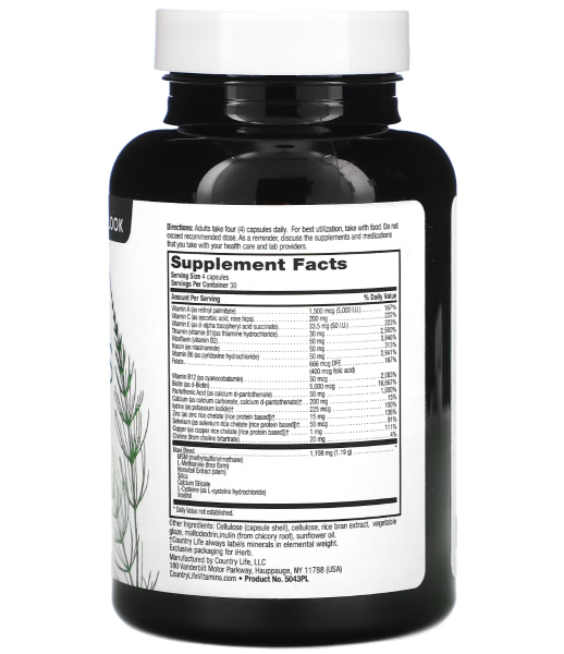 Country Life Maxi-Hair Plus - 120 Vegetarian Capsules