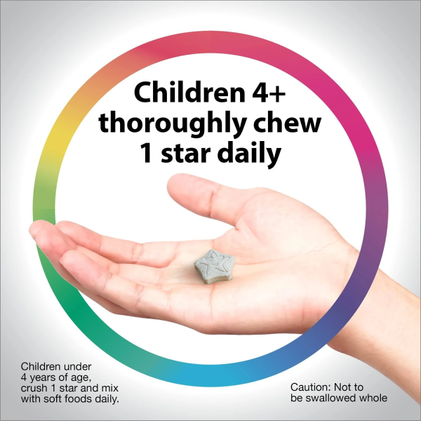 Rainbow Light Kids' One Multistars Fruit Punch - 90 Chewable Tablets