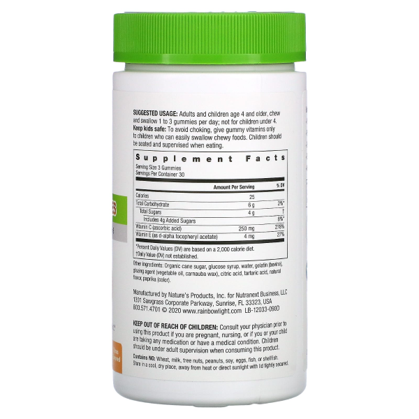 Rainbow Light Gummy Vitamin C Slices 90 ct