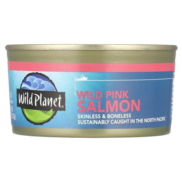 Wild Planet Wild Pink Salmon, Skinless & Boneless - 6 oz