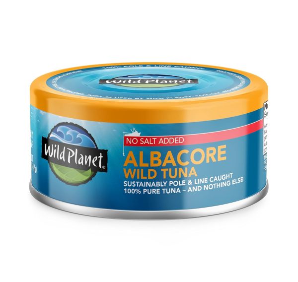 Wild Planet Wild Albacore Tuna, No Salt Added - 5 oz