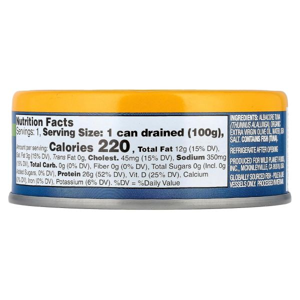 Wild Planet Albacore Solid Wild Tuna in Extra Virgin Olive Oil - 5 oz
